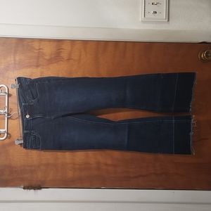 NY&C Soho Cropped Flare Blue Jeans